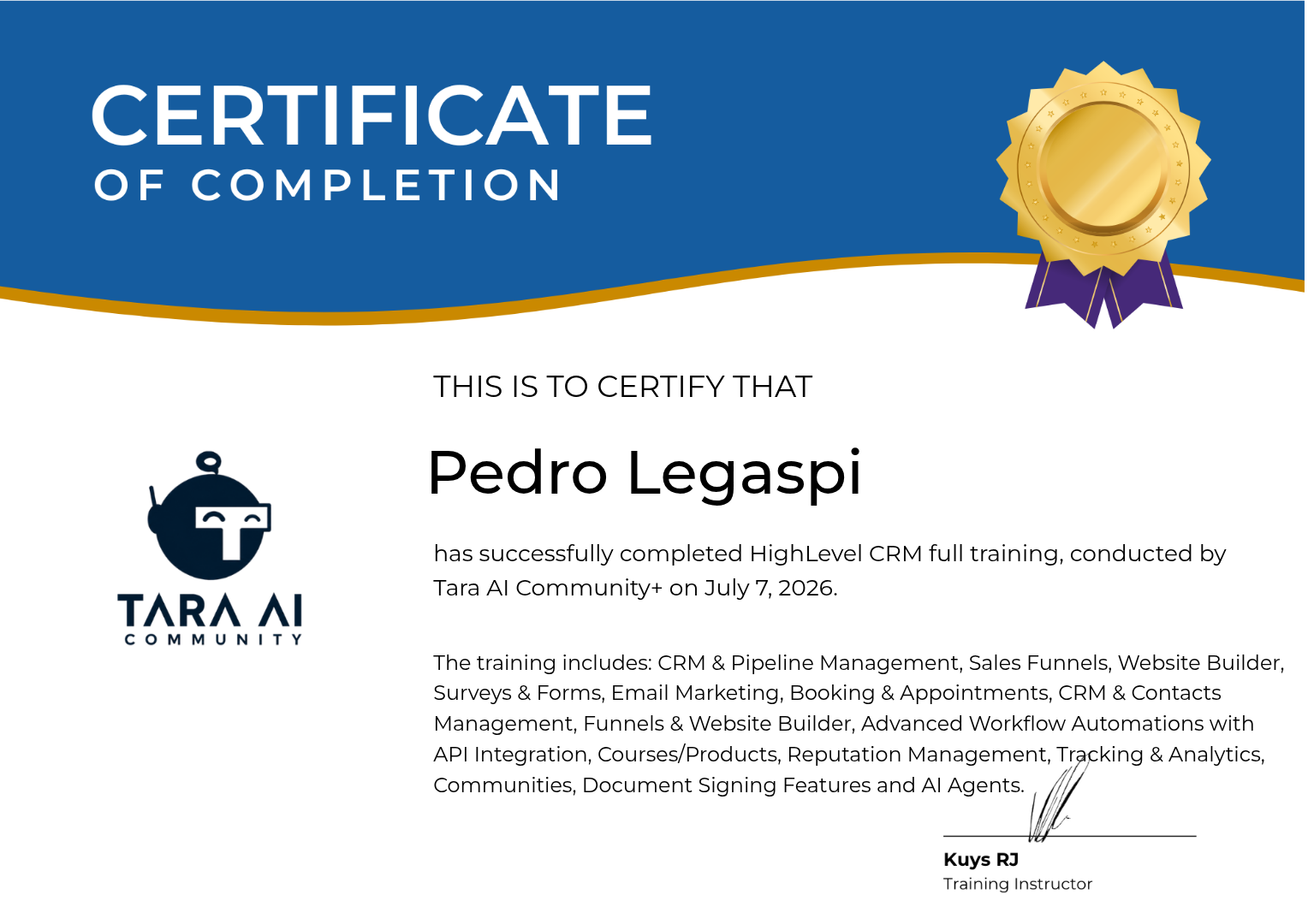 HighLevel certification