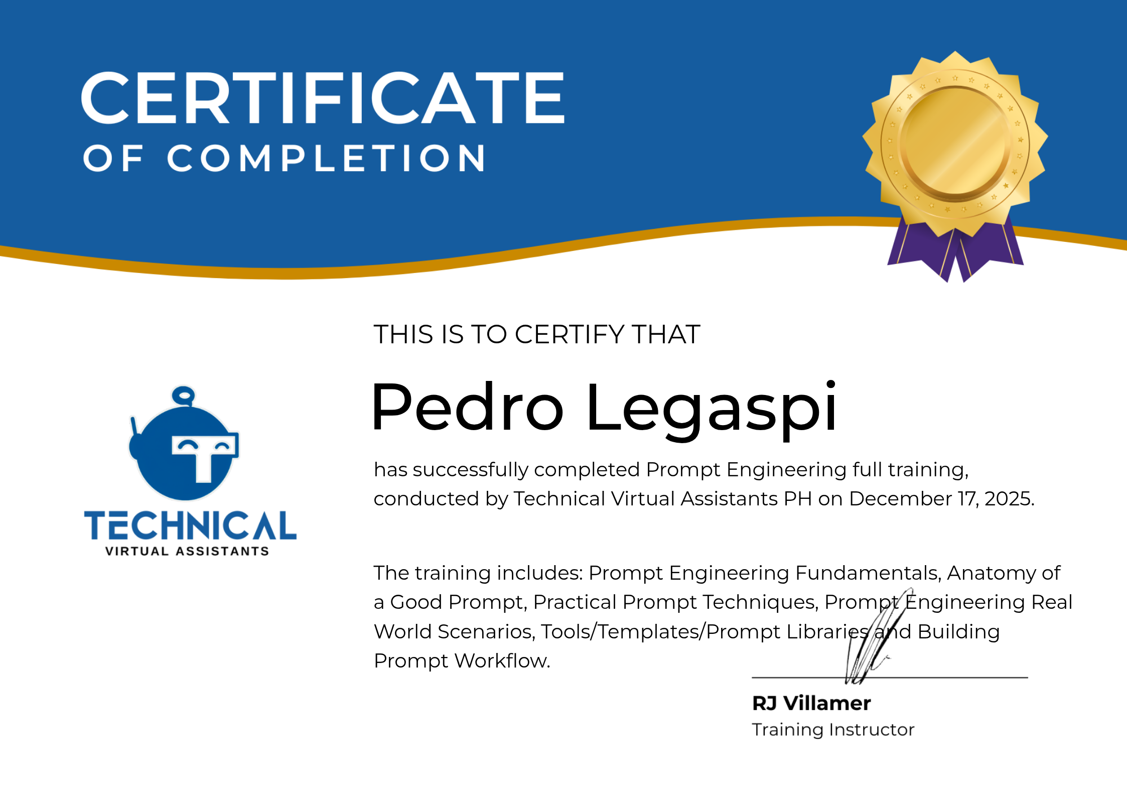 Prompt Engineering certification